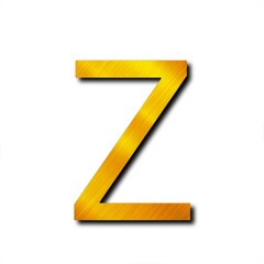 Obraz premium Letter icon gold