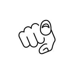 hand pointing finger