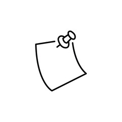 blank note paper with clip