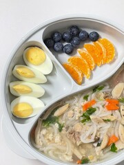 vegetable soup in a bowl