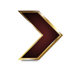 Metal Arrow Gold Frame