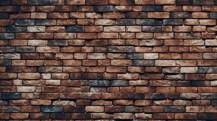 Obraz premium An illustrated depiction of brown brick walls, adding a rustic and textured element to the visual representation. Generative Ai
