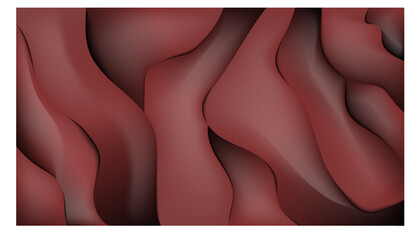 Abstract 3d red liquid wavy background.
Vector illustration