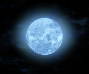 Naklejka na ściany i meble The term blue dwarf may refer to Astronomical objects. blue dwarf is a predicted class of star that develops from a red dwarf after it has exhausted of hydrogen fuel supply 3d rendering