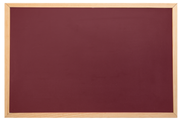 Digital png illustration of brown board in wooden frame and copy space on transparent background