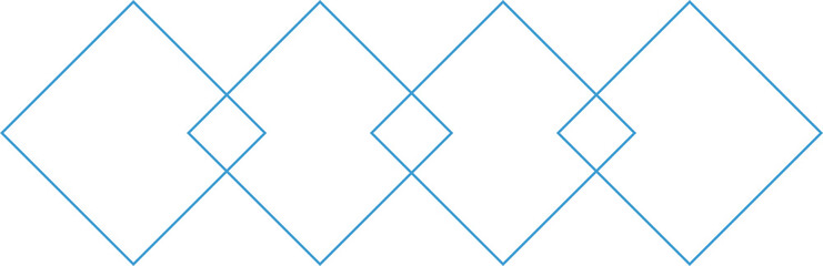 Digital png illustration of blue diamond pattern on transparent background