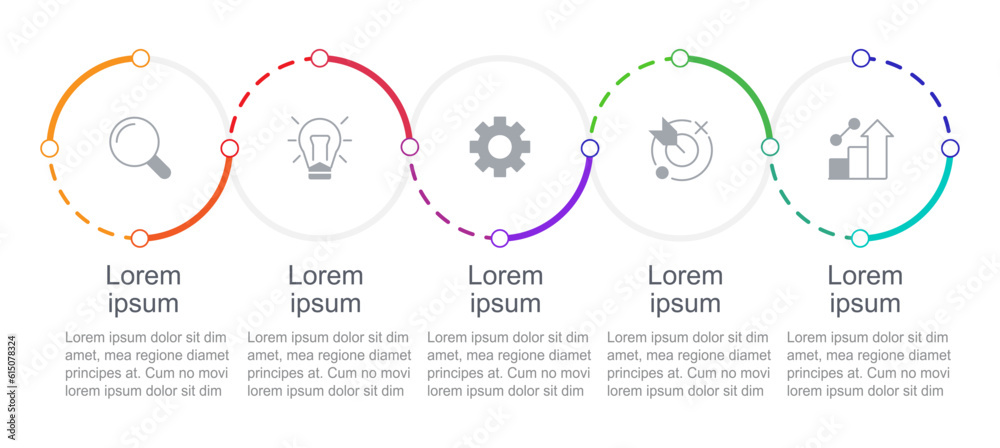 Poster way to success infographic chart design template. business solution. editable infochart with icons. 