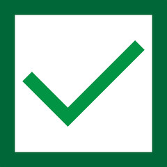 Checkmark approve icon green