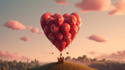 Embracing Romance with the Balloon of Love. Generative AI