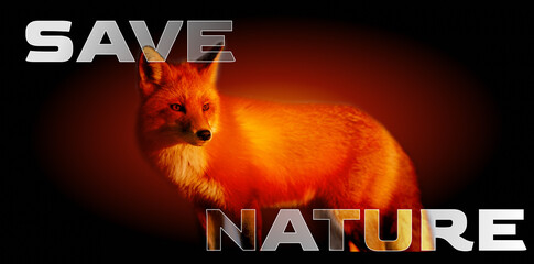 Save nature poster