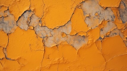 orange crack and damaged wall