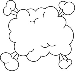 Comic Explosion Cloud
