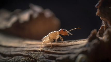 Termite in the meadows. Generative AI