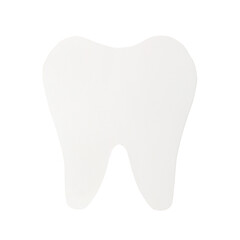 Tooth model. Isolated. Transparent background. PNG