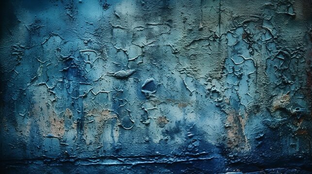 blue grunge background HD 8K wallpaper Stock Photographic Image