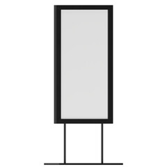 3D rendering illustration of a countertop banner sign holder