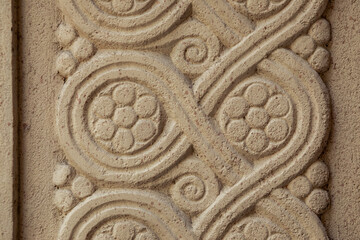 Floral ornament on secession building in Budapest,Hungary.