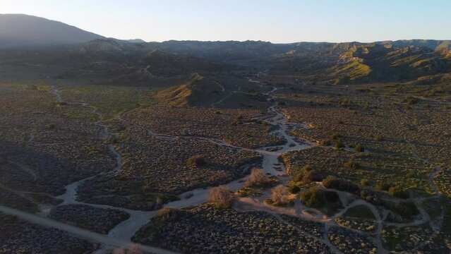 Aerial View of, Hungry Valley, Gorman, California