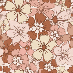 Floral seamless pattern. Vector design for paper, cover, fabric interior decor.