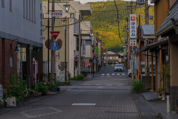 Obraz premium Daytime street scene in Japan 