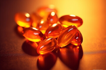 Coenzyme Q10 supplement for cardiovascular health, medical supplement Generative AI