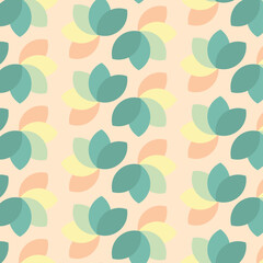 seamless retro pattern of leaves for design