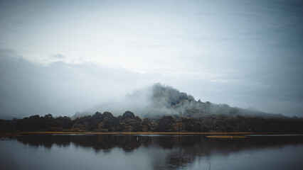 landscape photos of mountain views on the island of Kalimantan