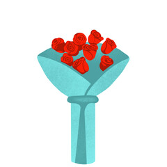 gift box with red rose