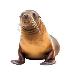 Obraz premium sea lion looking isolated on white