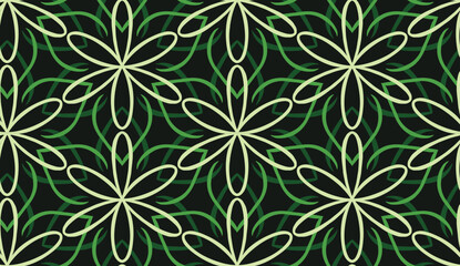 Geometric ethnic pattern seamless flower color. seamless pattern. Design for fabric,curtain,background,carpet,wallpaper,clothing,wrapping,Batik,mandalas,fabric,Vector illustration. pattern style.