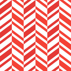 Herringbone vector pattern. Red herringbone pattern. Seamless geometric pattern for clothing, wrapping paper, backdrop, background, gift card.