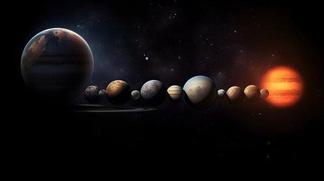 Abstract Impressions of the Solar System. Generative AI