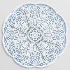 Abstract vector ornamental nature vintage mandala.