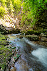 Naklejka na ściany i meble Wasserfall Berg Chiemgau