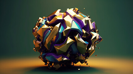 Abstract 3d explosion