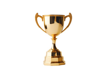 Gold Trophy Cup Transparent Isolated Achievement, AI