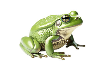 Fototapeta premium Green Frog Transparent Isolated , AI