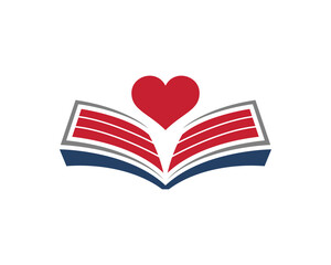American book with love above 