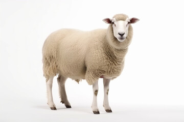 Generative AI.
a white background lamb