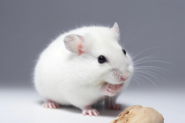 Generative AI.
a white mouse on a white background