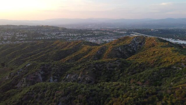 Aerial View of Santa Clarita Valley, Los Angeles County, California