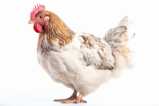 Generative AI.
a white background chicken