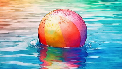 Colorful Ball in Pool
