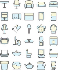 Home Furniture Icon Element
