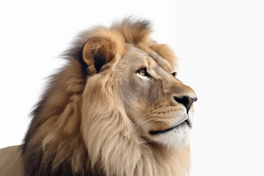 Generative AI.
a lion on a white background
