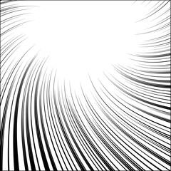 A Curved Comic and Cartoon Background Effect