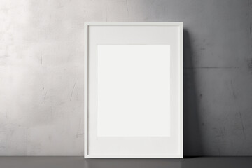Frame mockup, artwork picture template in interior design. Created using generative AI tools