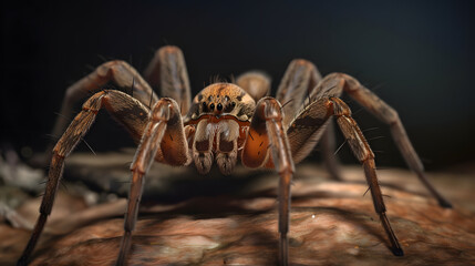 Wolf spider. Generative AI