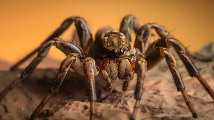 Wolf spider. Generative AI