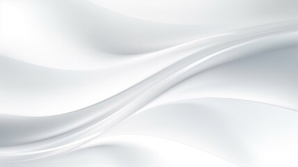 White abstract background with smooth lines, Generative AI